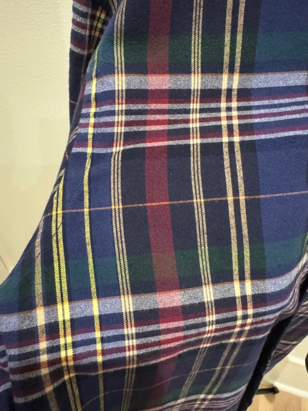 Polo‎ by Ralph Lauren Navy Green Burgundy Plaid Button-Down Shirt